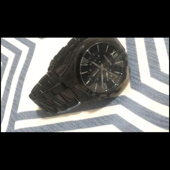 Men's Chronograph Watch in Black Tone Stainless Steel - Picture 4 of 4